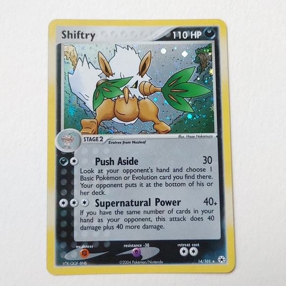 Pokemon Shiftry 14/101 2004 holo card - Picture 1 of 3